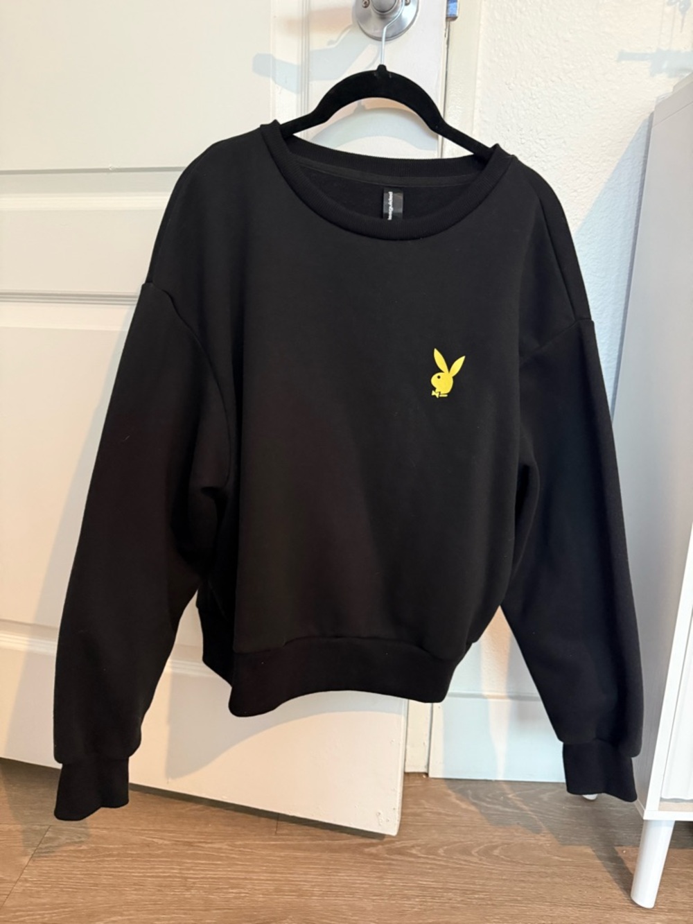 PLAYBOY x Missguided Black Crewneck Sweatshirt
